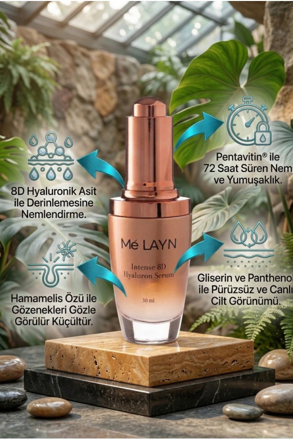Intense 8D Hyaluron Nemlendirici Cilt Serumu 30 ml