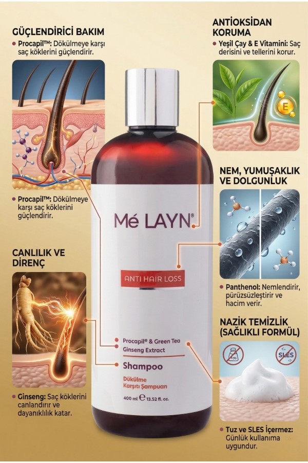 Anti Hairloss Dökülme Karşıtı Şampuan 400 ml