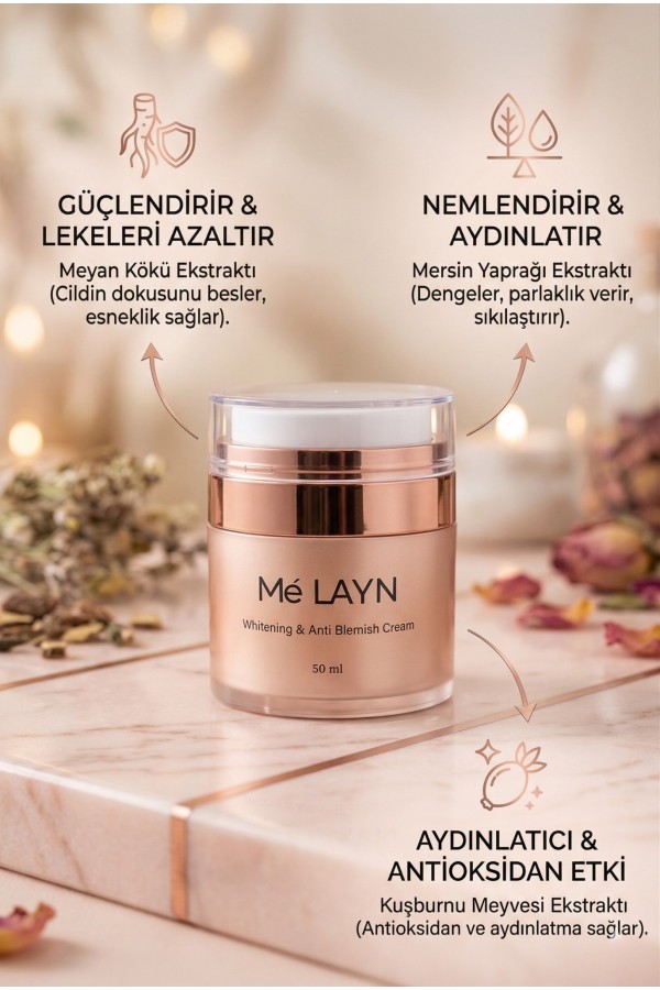 Whitening Anti Blemish Cream Beyazlatıcı ve Leke Karşıtı Krem 50 ml